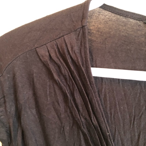 George Black Ruched Short Sleeve Blouse - Picture 2 of 6